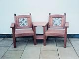 Country Kiln OLD FORGE CONVERSATION SEAT WITH TABLE