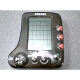 Sudoku Miniature LCD Keychain Game (Black Body Shell with Red/Grey Buttons with White Lattering)