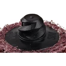 Scotch-Brite Roloc Surface Conditioning Disc TR, Aluminum Oxide, 1" Diameter, A Medium Grit (Pack of 200)