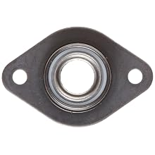 Spyraflo BFM-500-N Self-Aligning, Needle-Roller Bearing With 2-Bolt Hole, 1/2" Inner-Diameter Steel Flange