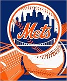 NEW YORK METS 50" x 60" Team Logo Super Soft PLUSH BLANKET