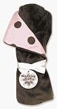 Maya Bedding receiving blanket- Pink with Brown Dots