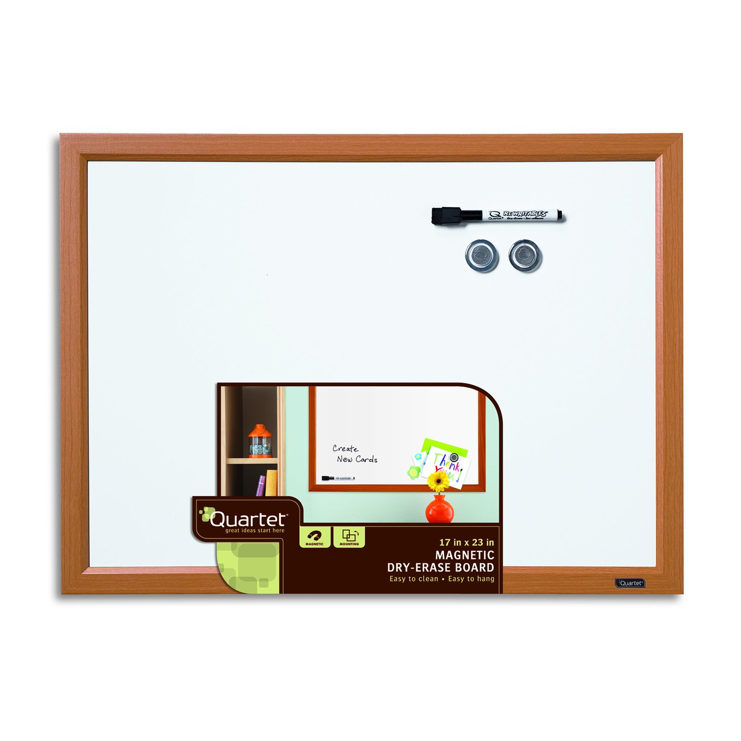 Quartet DryErase Board 17x23 Wood Finish Frame white childrens kitchen eBay