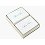 Silver Thank You Note Card and Envelope 48 sets