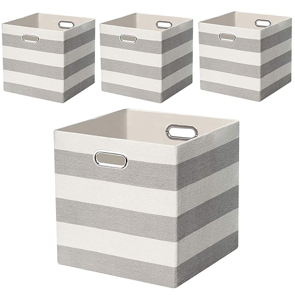 Posprica Storage Bins Storage Cubes 13 13 Fabric Storage Boxes