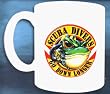 Scuba Divers Go Down Longer Ceramic Frog Head Coffee Mug