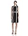 Calvin Klein Women's Petite Sleeveless Piped Sheath Dress