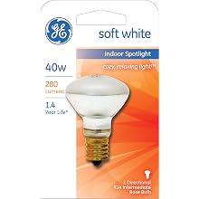 GE Lighting 25777 40-Watt Soft White Intermediate Base R14 Light Bulb, 1-Pack
