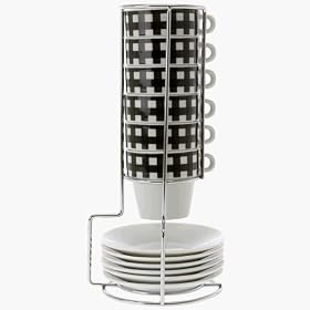 PT Espresso Set Picnic Tower Porcelain Black