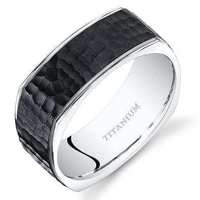 Mens square wedding rings