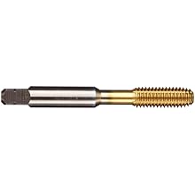 Dormer MTT-X E009 Powdered Metal Thread Forming Tap, TiN Coated, Round Shank With Square End, Modified Bottoming Chamfer