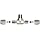 Parker A-Lok 2MBT2N-316 316 Stainless Steel Compression Tube Fitting, Tee, Tube OD x NPT Male x Tube OD
