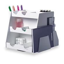 TrippNT 50153 Rotating Multi-Compartment Workstation, 13.25" Width x 13" Height x 12.5" Depth