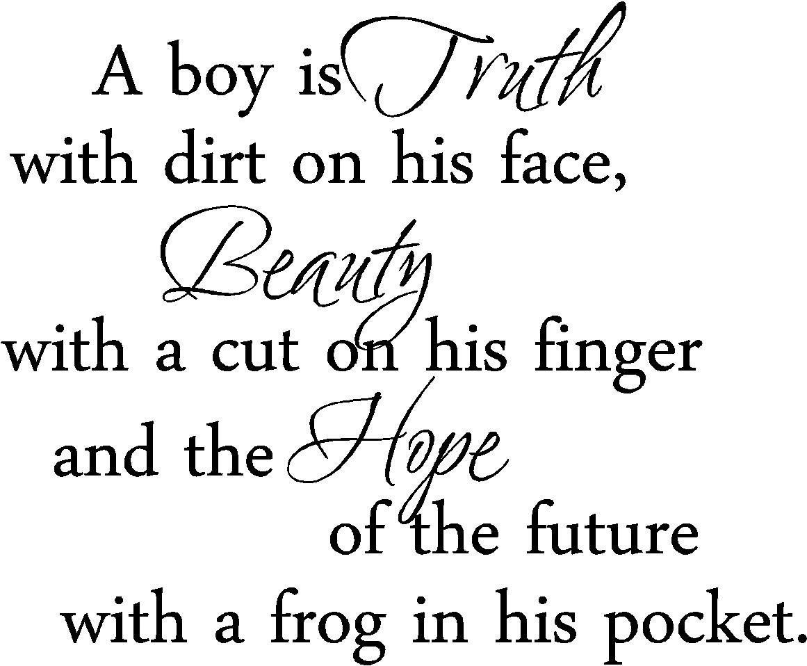 boy definition wall decal quote