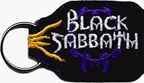 Black Sabbath Logo Embroidered Fabric Keychain (Ozzy Osbourne)
