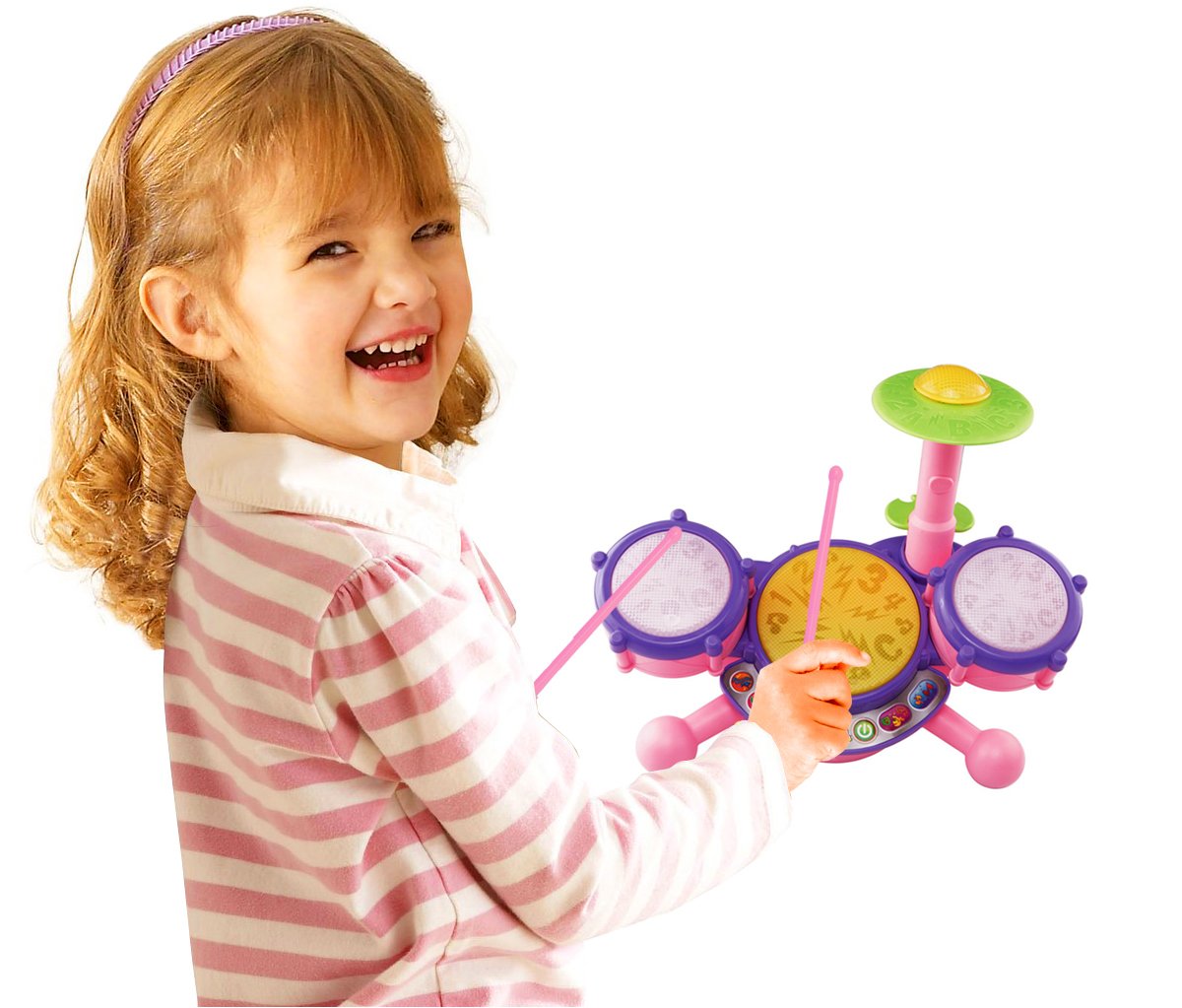 Vtech KidiBeats Pink Exclusive Drum Set Kids Music Girl Toys Toddlers