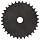 Martin Roller Chain Sprocket, Reboreable, Type A Hub, Single Strand, 25 Chain Size