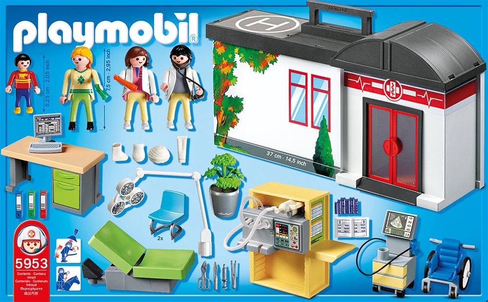 PLAYMOBIL Take Along Hospital Playset , New, Free Shipping eBay