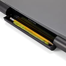 Officemate  Recycled Clipboard Storage/Forms Holder, Plastic, Top Opening, Black/Gray (83356)