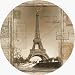 THIRSTYSTONE COASTER SET * TRAVEL LEISURE * EIFFEL TOWER PARIS FRANCE