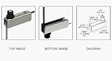 CRL Chrome Standard Mount Glass Door Hinges - Pair