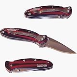 Kershaw Ken Onion Black & Red Chive Pocket Knife with Speed Safe