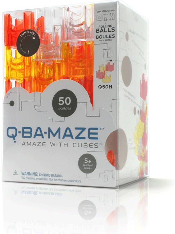 Q-BA-MAZE 50-Pack Hot Marble Run