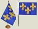 Drapeau de table France Île de France - 15 x 22 cm