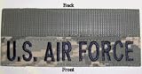 ACU "U.S. AIR FORCE" Branch Tape - BLUE THREAD with HOOK Fastener