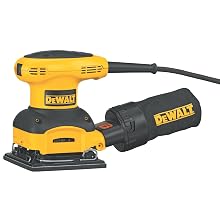 DEWALT D26441K 2.4-AMP Orbital 1/4-Sheet Sander with Cloth Dust Bag