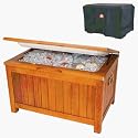 Igloo Weather Resistant Eucalyptus Wood Box Cooler