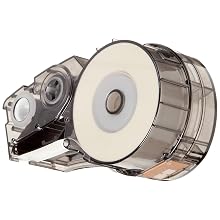 Brady M21-375-499 16' Length, 0.375" Width, B-499 Nylon Cloth, Black On White Color, BMP 21 Mobile Printer ID PAL And LABPAL Printer Label