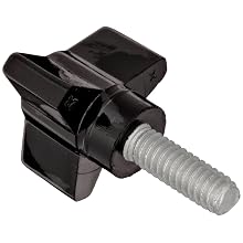 Davies Thermoset Three Arm Knob, Flute Rim, Threaded Stud, 1/4"-20 Thread Size X 3/4" Thread Length, 1-1/8" Diameter (Pack of 5)