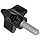 Davies Thermoset Three Arm Knob, Flute Rim, Threaded Stud, 1/4"-20 Thread Size X 3/4" Thread Length, 1-1/8" Diameter (Pack of 5)