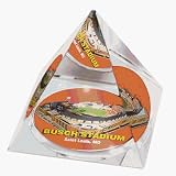 MLB Saint Louis Cardinals New Busch Stadium Crystal Pyramid Paperweight