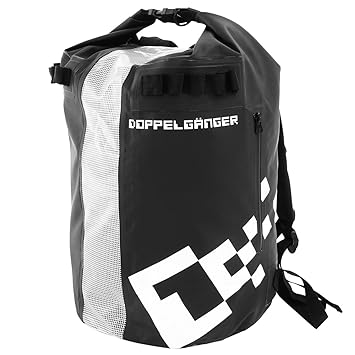 【クリックで詳細表示】Amazon.co.jp ｜ DOPPELGANGER(ドッペルギャンガー) ウォーターシールドデイパック DBW105-BK ブラック 【耐水圧2100mm 防水ファブリック・防水ジッパー】 大容量収納28L 自転車リュック 【反射プリント】 バックパック アウトドアバッグ ｜ スポーツ＆アウトドア 通販
