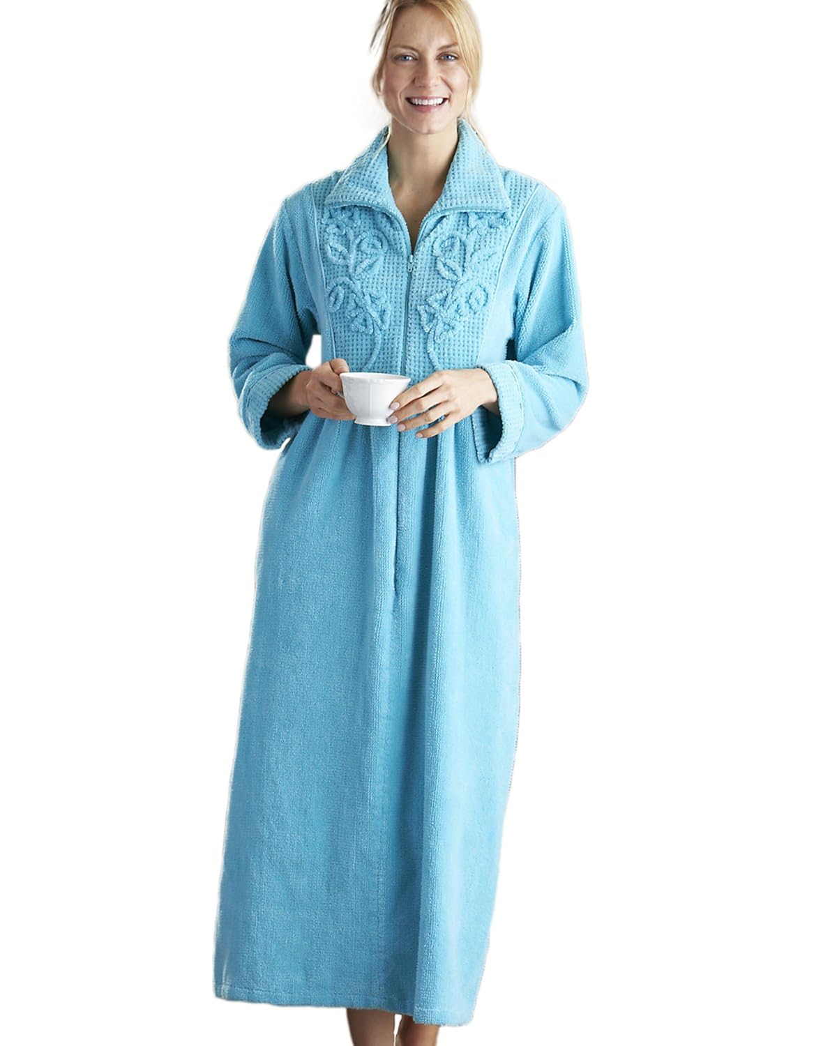 Robes élégantes Cotton robe with zipper
