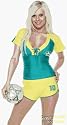 Sexy Soccer Player Costume (Size:Small/Medium 2-5)
