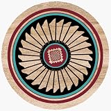 Thirstystone TS11 Natural Sandstone Coaster Set Indian Feather