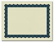 Masterpiece Metallic Blue Parchment Certificate - 100 Sheets
