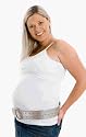 Breastfeeding and Maternity Top with integrated Maternity / Nursing Bra - Tank White