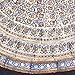 Cotton Block Print Tablecloth for Round Tables Kalamkari Mandala Paisley Floral Handmade 72 Inch Round