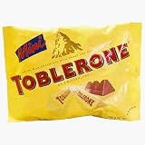トブレローネ：ミニミルクチョコレート　（約１５個入り）　 Toblerone Mini Milk Chocolates (approx. 15 mini bars)