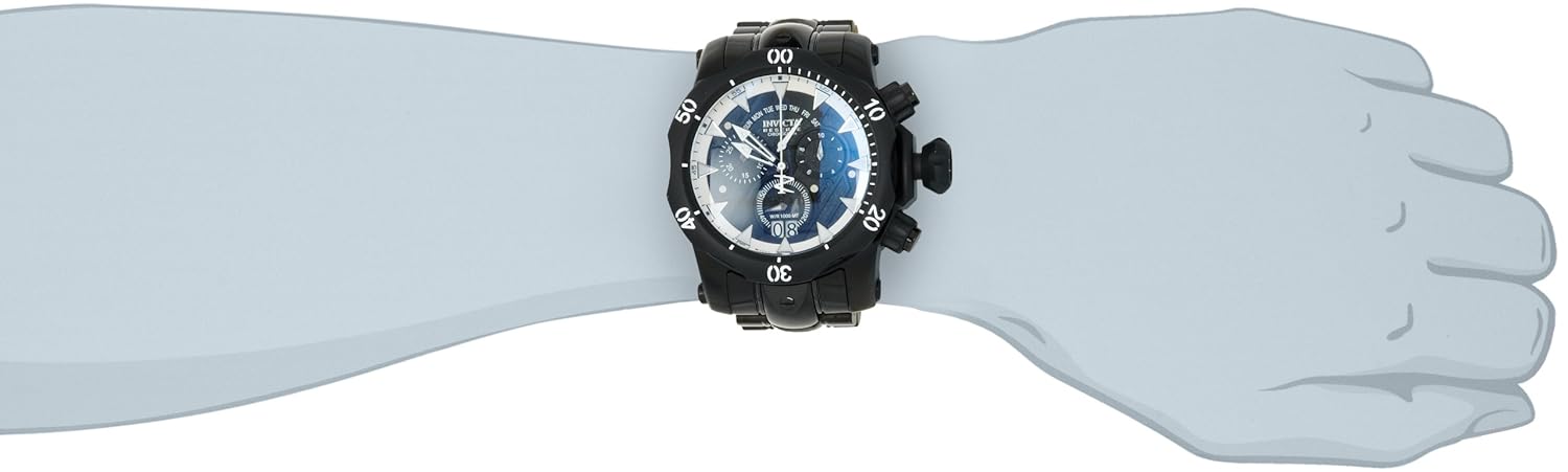 Amazon.com: Invicta Men's 1600BBB Venom Reserve Chronograph Black ...