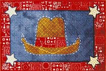 Cowboy Quilt Rug 39 x 58 Rug