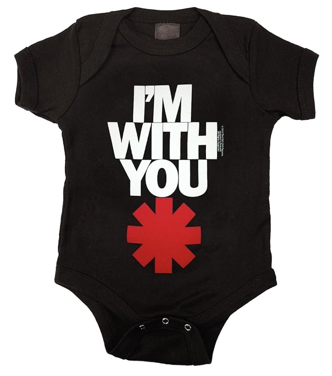 Amazon.com: Red Hot Chili Peppers Asterisk Baby Onesie, Black ...