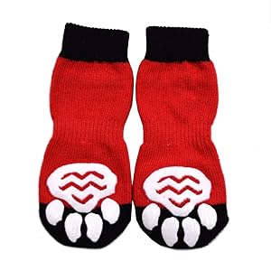 Expawlorer Dog Socks Traction Control Anti Slip For Hardwood Floor