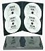 100 Black Thin Quad Overlap DVD Empty Replacement Boxes with Wrap Around Sleeve #DV4R14BK (14mm) (4DVD)