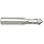 Melin Tool AMG-DP Carbide Drill Mill, Uncoated (Bright) Finish, 30 Deg Point Angle, 2 Flutes, 3" Overall Length, 0.5" Cutting Diameter, 0.5" Shank Diameter
