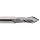 Melin Tool AMG-DP Carbide Drill Mill, Uncoated (Bright) Finish, 30 Deg Point Angle, 2 Flutes, 2.5" Overall Length, 0.25" Cutting Diameter, 0.25" Shank Diameter